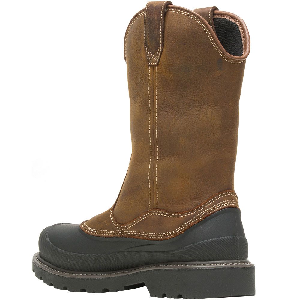 Wolverine 221020 Floorhand Swamp Safety Toe Work Boots - Mens Dark Brown Back View