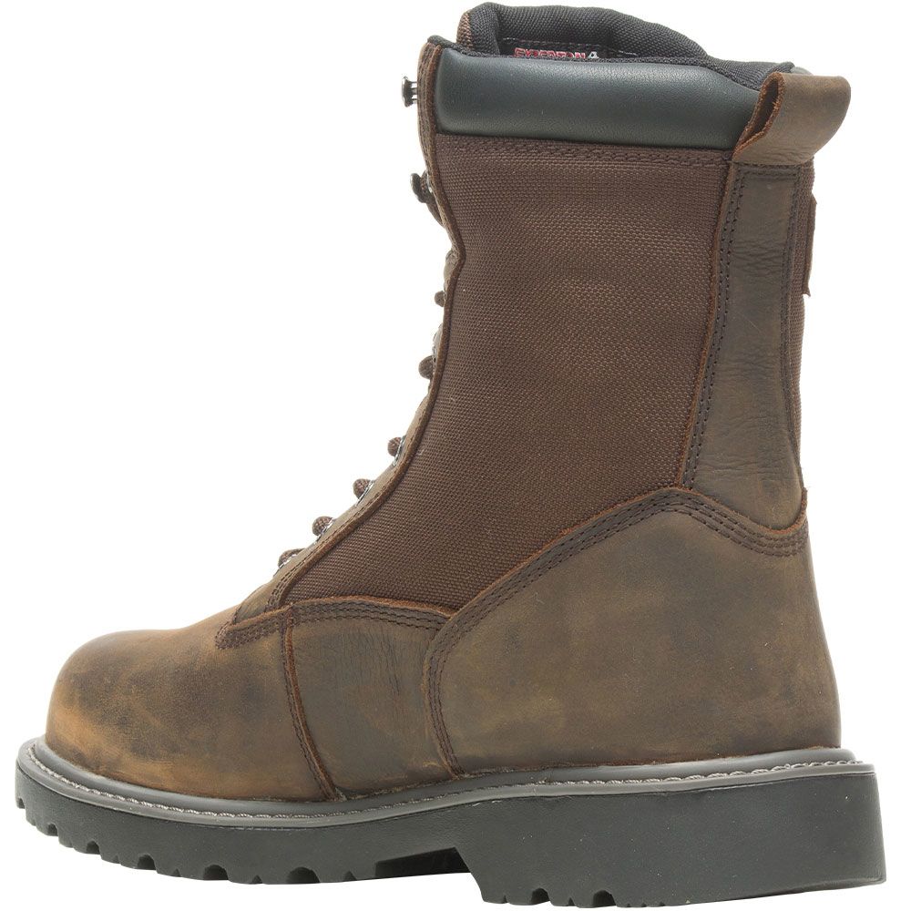 Wolverine 221041 Floorhand Ins 8 Safety Toe Work Boots - Mens Dark Brown Back View