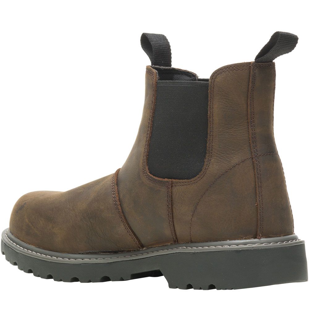 Wolverine 221047 Floorhand Romeo Safety Toe Work Boots - Womens Dark Brown Back View