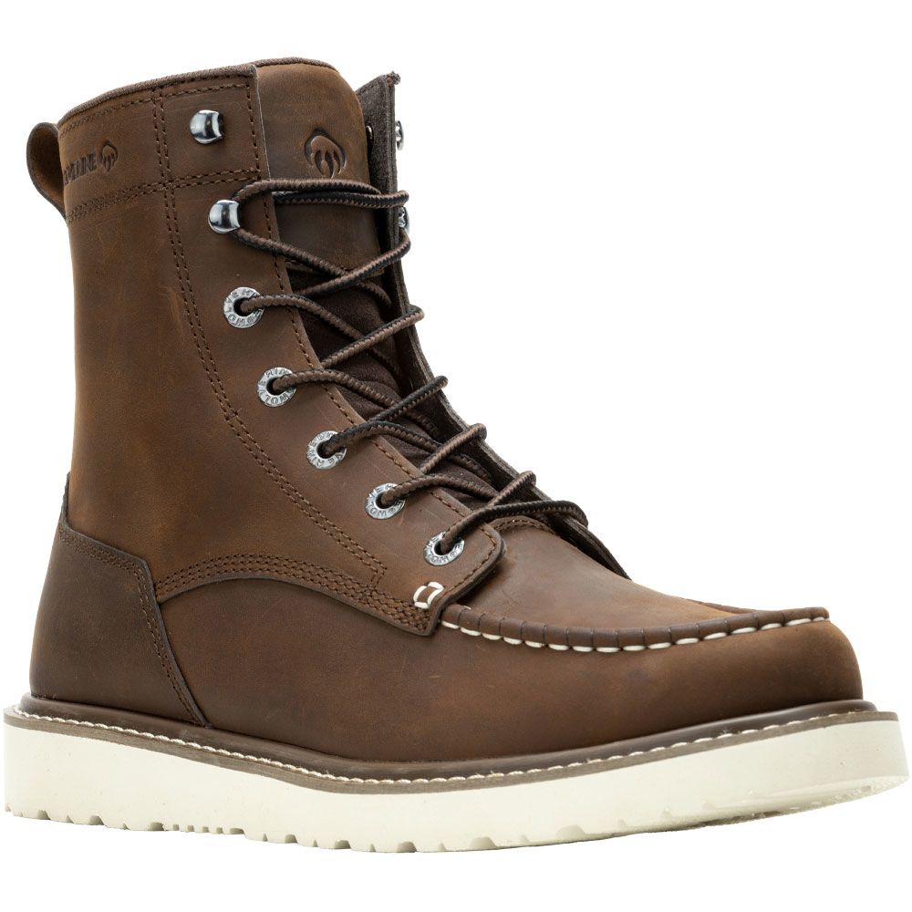 Wolverine Trade Wedge 8" 240020 Soft Toe Work Boots - Mens Dark Brown
