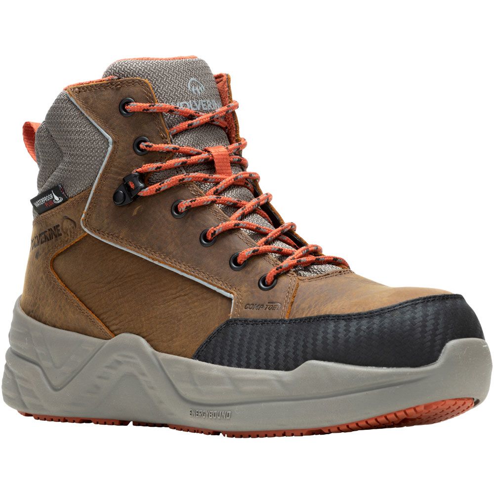 Wolverine Proshift LX 241011 Composite Toe Work Boots - Mens Brown