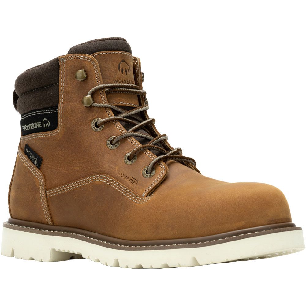 Wolverine 241018 6" Ct Revival Composite Toe Work Boots - Mens Wheat