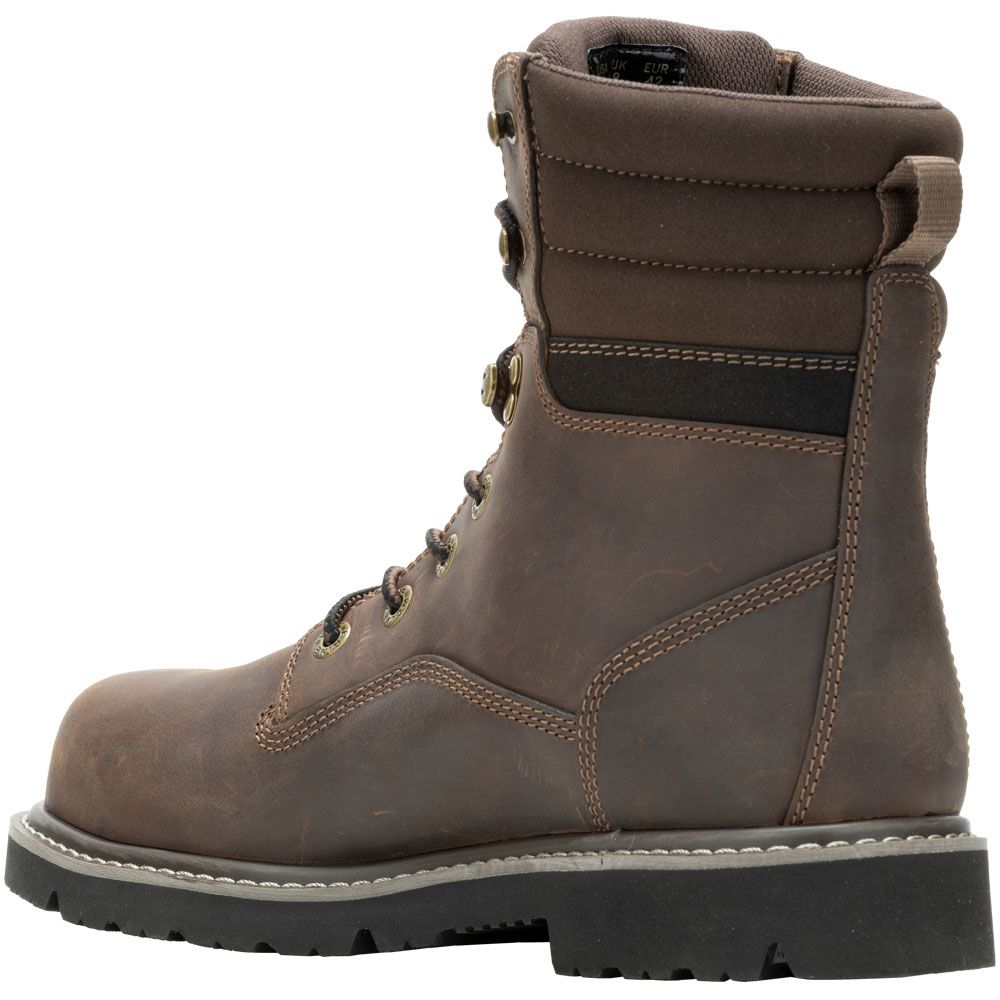 Wolverine 241019 8" Ct Revival Composite Toe Work Boots - Mens Dark Brown Back View