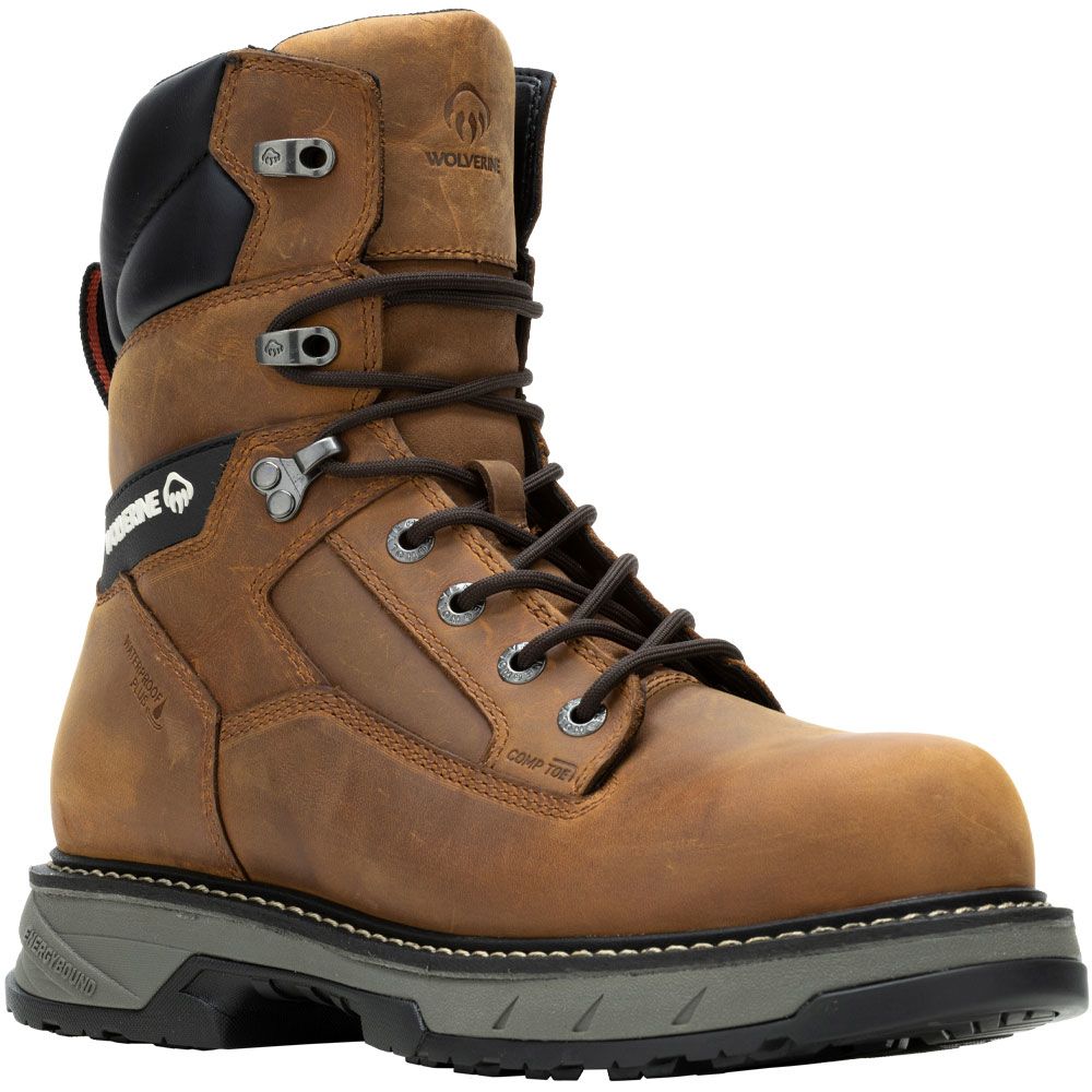Wolverine ReForce 8" 241025 Composite Toe Work Boots - Mens Cashew