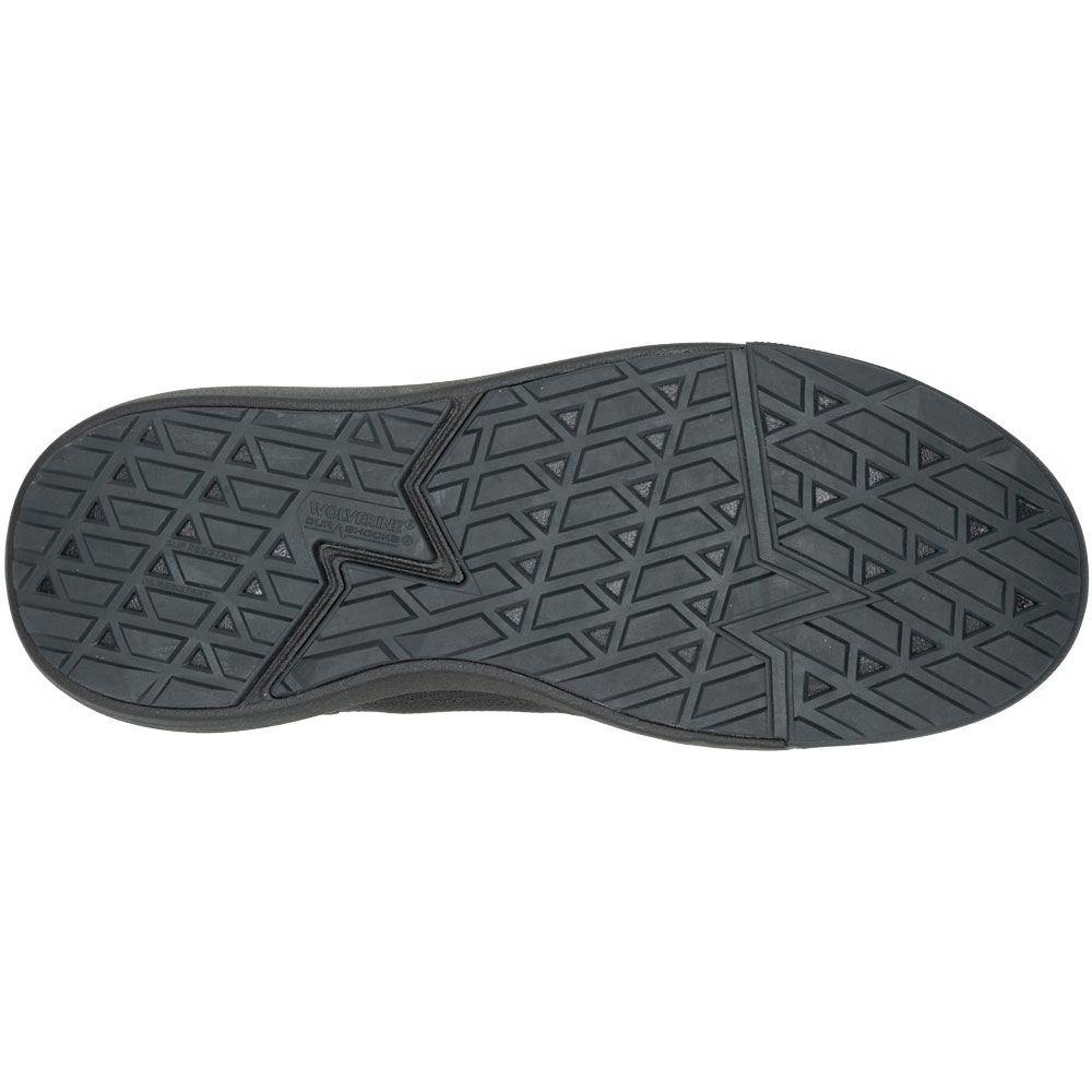 Wolverine Dart Knit 241028 Composite Toe Work Shoes - Mens Black Sole View