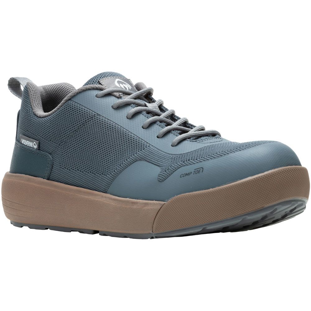 Wolverine Dart Knit 241032 Composite Toe Work Shoes - Mens Slate