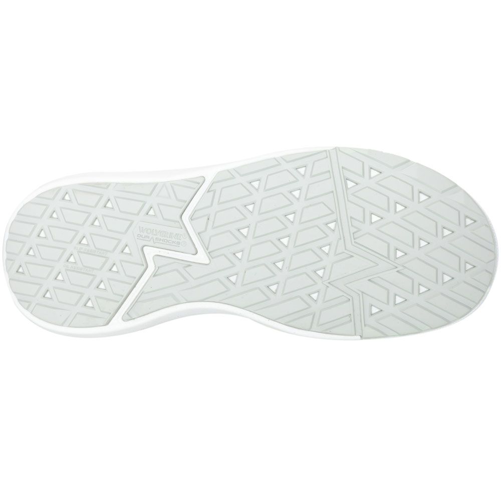 Wolverine Dart Knit 241043 Composite Toe Work Shoes - Womens White Sole View