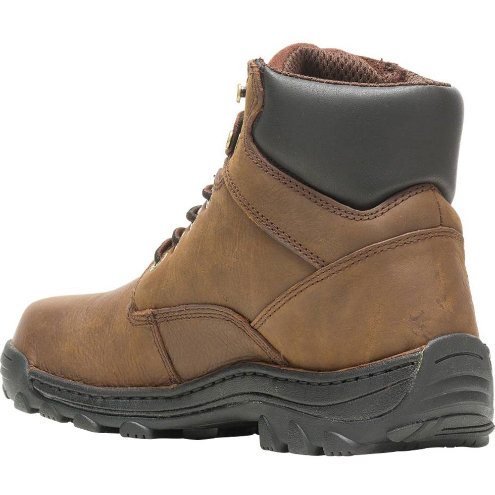 Wolverine Durbin Steel Toe Work Boots - Mens Brown Back View