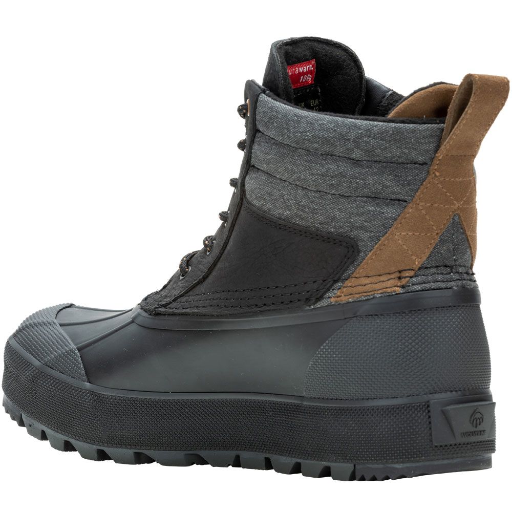 Wolverine 880514 Torrent Trek Wp Rubber Boots - Mens Black Back View