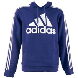 Adidas Big Logo 3 Stripe Fleece Hooded Sweatshirt - Mens - Alt Name