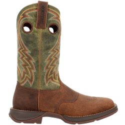 Durango Rebel Dark Chestnut Hunter Green Mens Western Boots - Alt Name