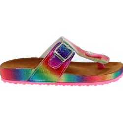 Kensie Girl Glitter Thong Footbed Girls Sandals - Alt Name
