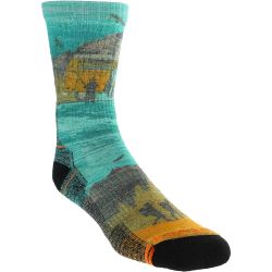 Smartwool Mens Hike Great Excursion Print Crew Socks - Alt Name