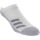 Adidas Youth Medium 6 Pack Noshow Socks - White Grey