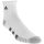 Adidas Cushioned 3 Stripe Mens 3pk Quarter Socks - White Grey