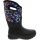 Bogs Real Flower Wide Calf Rubber Boots - Womens - Black Blue