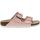 Birkenstock Arizona Birko Flor Sandals - Womens - Shiny Lizard Light Rose