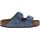 Birkenstock Arizona Soft Footbed Blue Suede Sandals - Womens - Elemental Blue