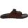 Chaco Lowdown Leather Slide Sandals - Mens - Brown