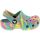 Crocs Classic Marbled Clog Toddler Sandals - Aqua Multi