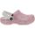 Crocs Classic Glitter Clog 2 Youth Girls Water Sandals - White Pink Glitter