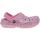 Crocs Classic Lined Glitter K Girls Clog Sandals - Flamingo