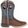 Durango Lil Rebel Pro Denim Blue Little Kids Western Boots - Belgian Brown Denim Blue