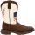 Durango Lil Rebel Distressed Flag 8" Little Kids Western Boots - Bay Brown White