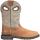 Double H Oatman WP Sqtoe Lug Roper Boots - Mens - Dark Brown