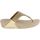 FitFlop Lulu Glitz Toe Post Flip Flops - Womens - Gold