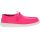 Hey Dude Wendy Canvas White Casual Shoes - Womens - Neon Pink