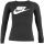 Nike Sportswear Essential Long Sleeve Shirt - Womens - Black White