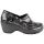 Nurse Mates Bryar Clog Patent Duty Shoes - Womens - Dark Grey Paisley