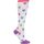 Nurse Mates White With Owls Wide Calf Socks - White