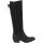 Sofft Sharnell Heel Tall Dress Boots - Womens - Black Suede