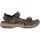 Teva Langdon Leather Sandals - Mens - Walnut