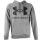 Under Armour Rival Big Logo Hoody Sweatshirt - Mens - Pitch Grey Black
