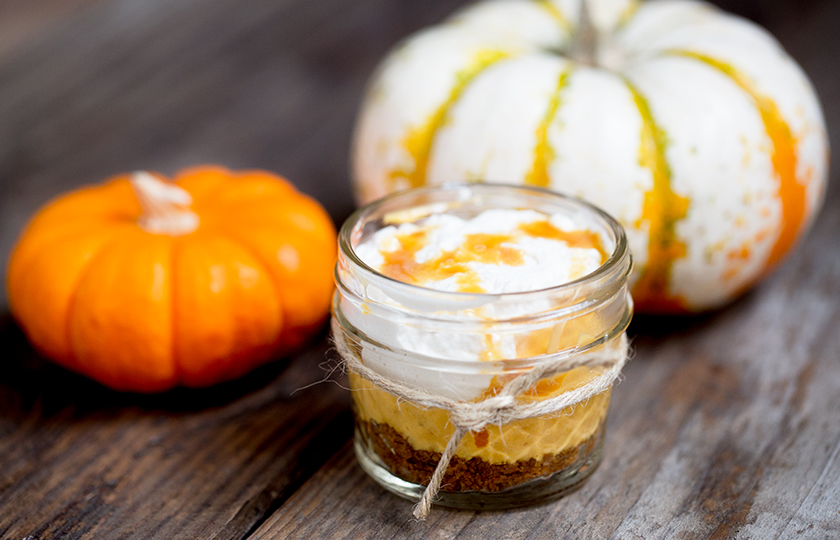 Amoretti Recipe: Mini Pumpkin Cream Pies with Speculoos Cookie Crust