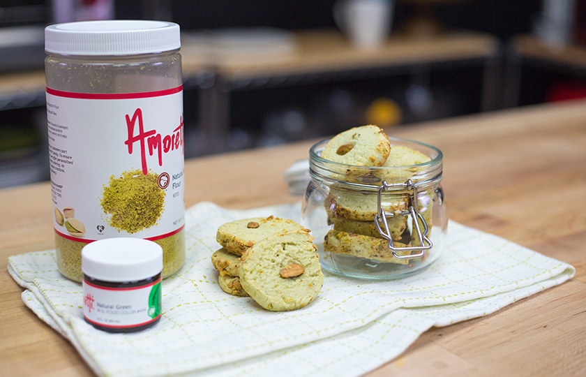 Amoretti Recipe: Pistachio Cream Cheese Cookies