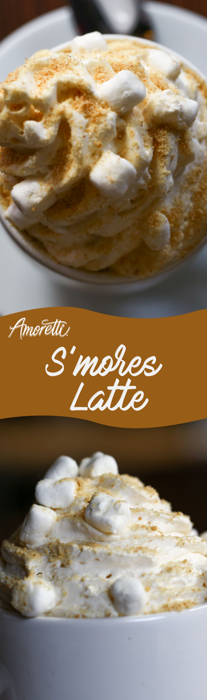 Our delicious syrups make a great ingredient for this warm S'mores Latte!