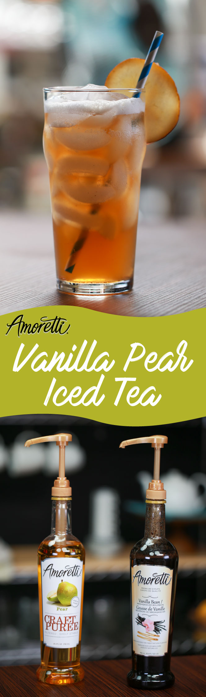 Time to sit back and enjoy the day with our Vanilla Pear Iced Tea!