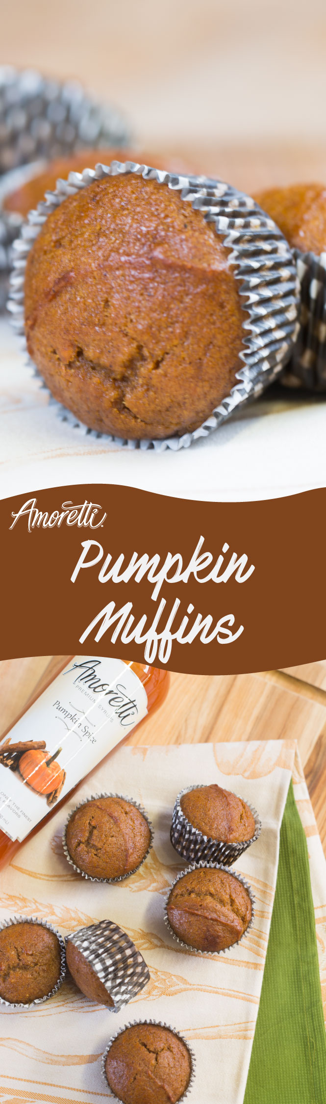 Delicious flavorable pumpkin muffins, easy recipe to follow!