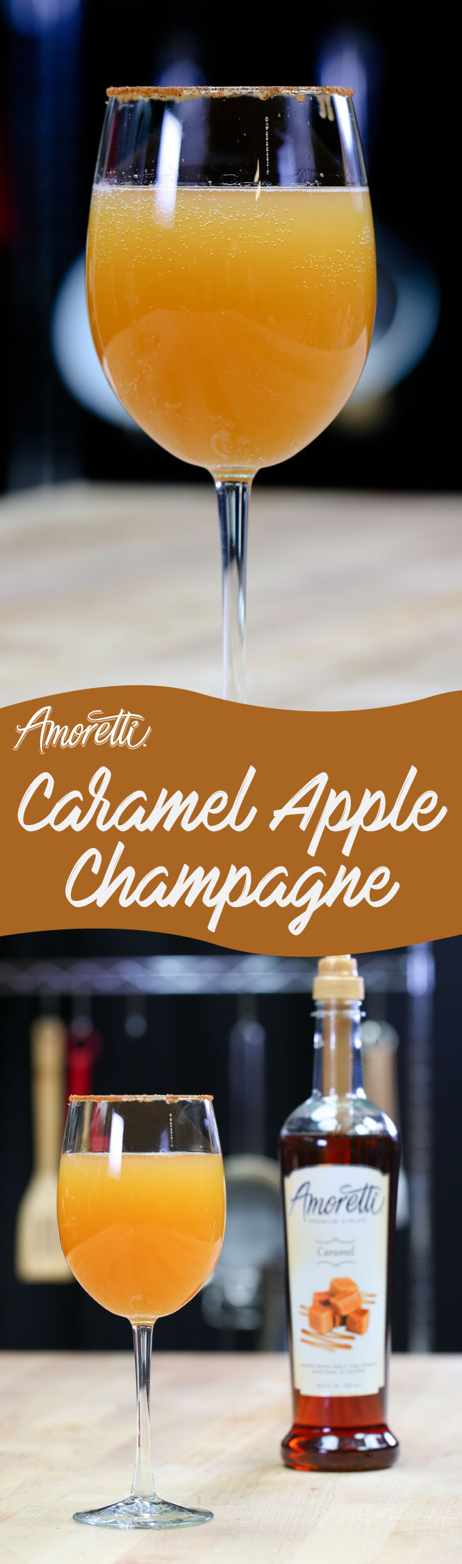 Love caramel apples? Try our twist with champagne for a true delight!