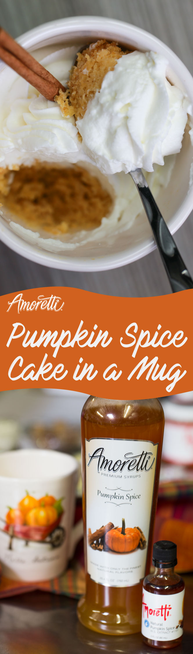 Don't want to spend too much time in the kitchen making a delicious dessert? Then try our pumpkin spice mug cake, it's a very simple recipe!