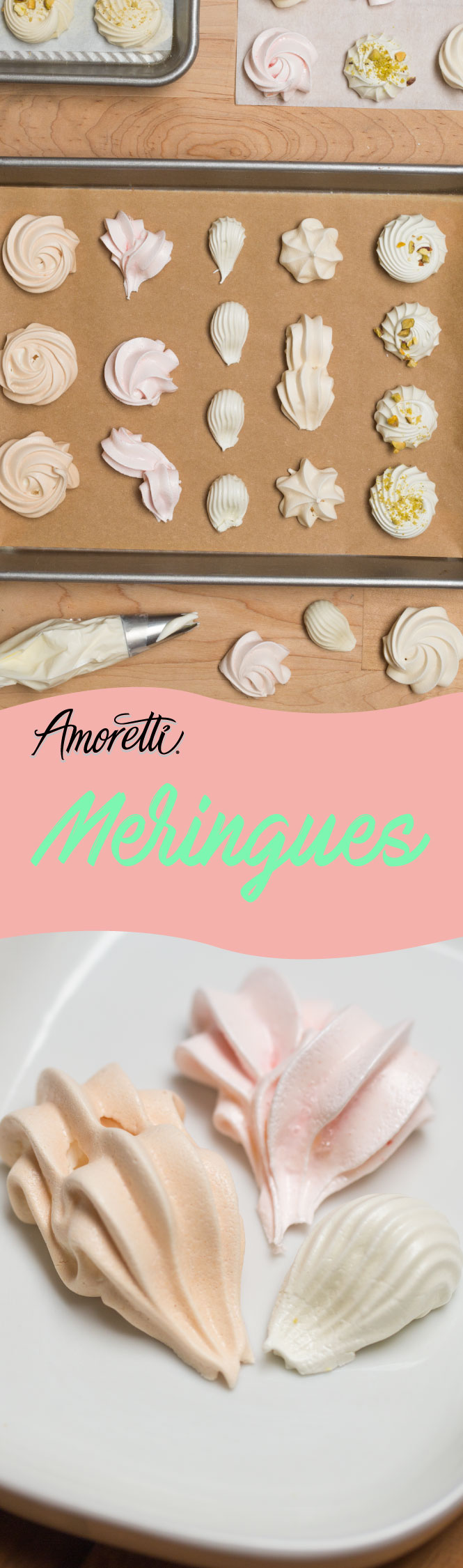 Have fun and get creative designing meringues with this simple recipe!