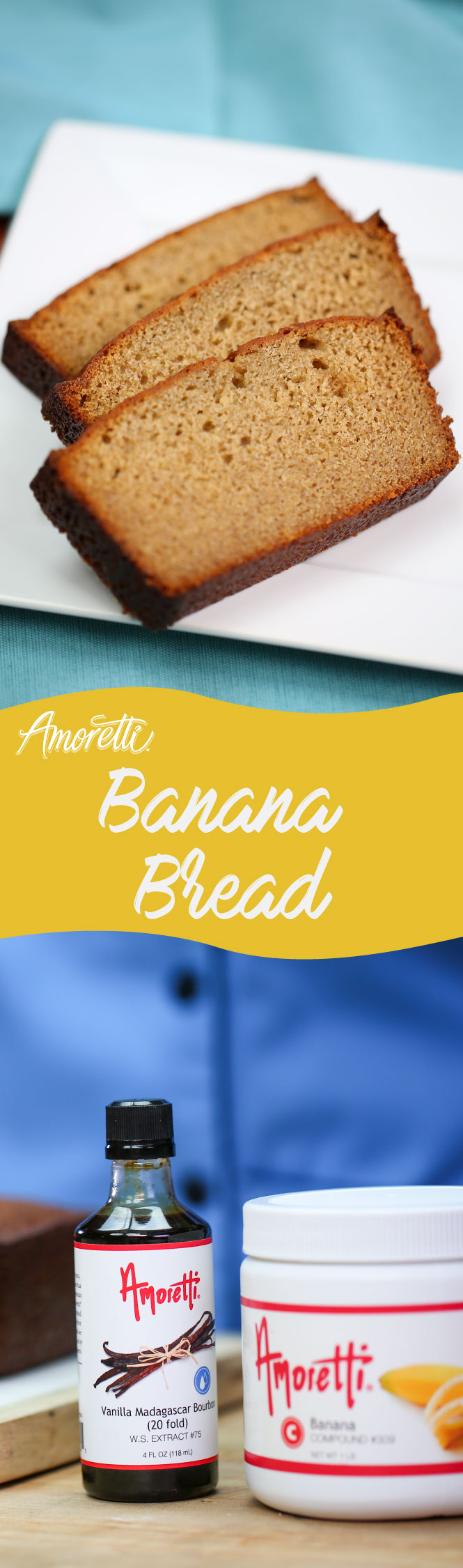 Amoretti Banana Bread: Here is our secret recipe for the most flavorful banana bread!