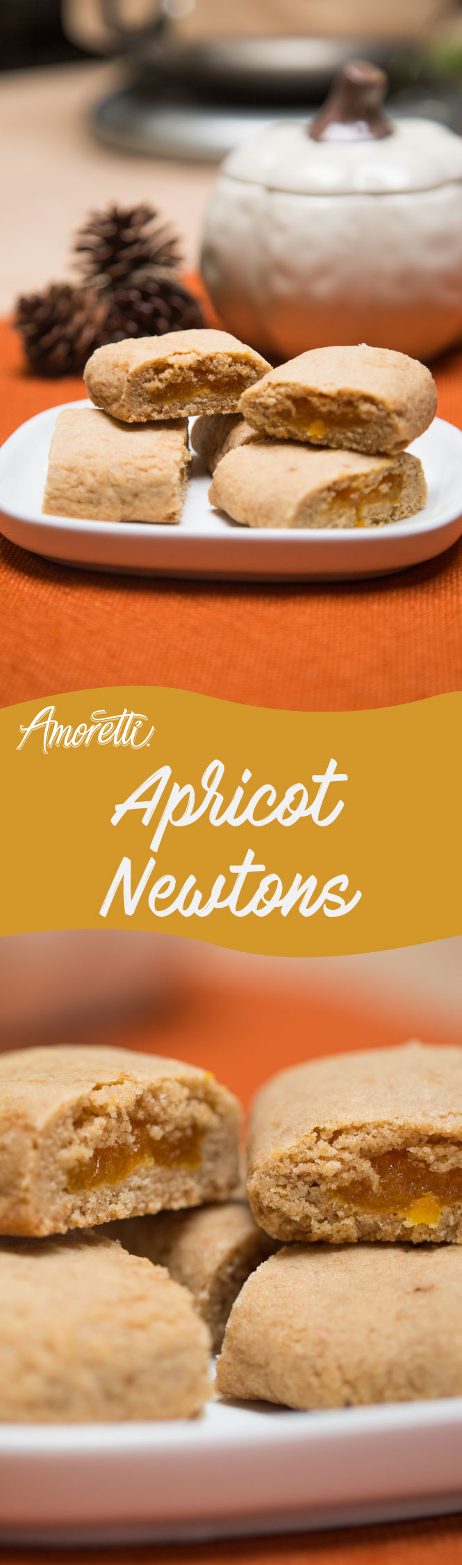 Amoretti Apricot Newtons: Packed with apricot flavor and so tender and chewy!