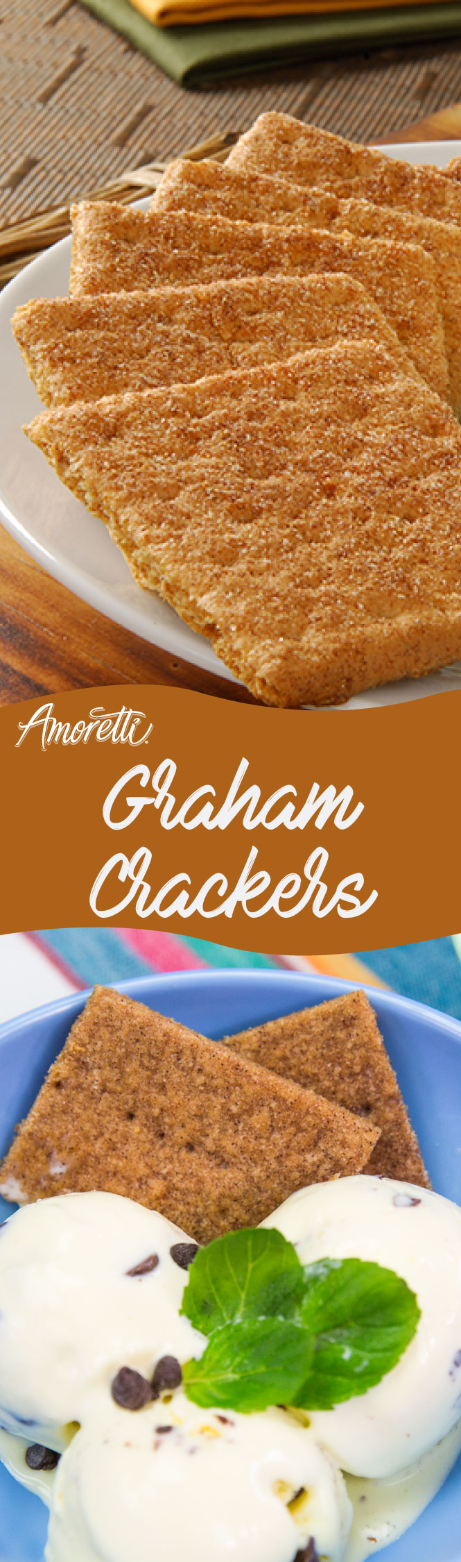 Graham crackers are so delicious just by themselves or with a scoop of ice cream!