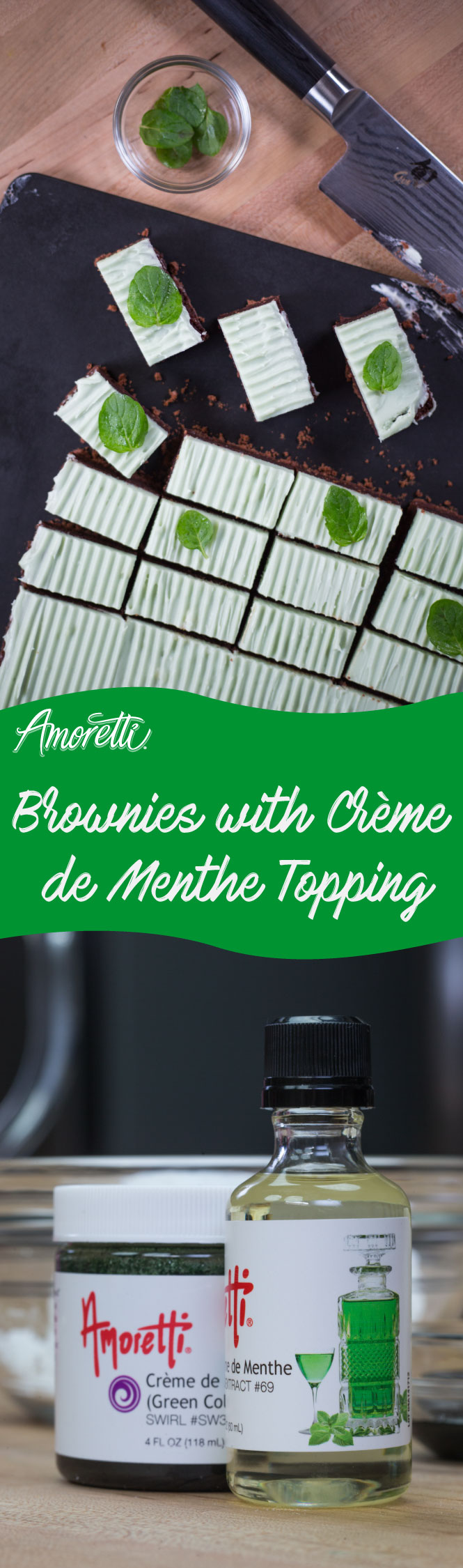 Our recipe puts a spin on a regular brownie by adding a crème de menthe cream cheese topping!