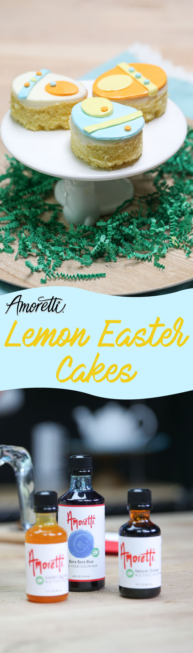 Look no further, this is the perfect recipe for Easter! These Lemon Easter Cakes are super adorable and delicious!